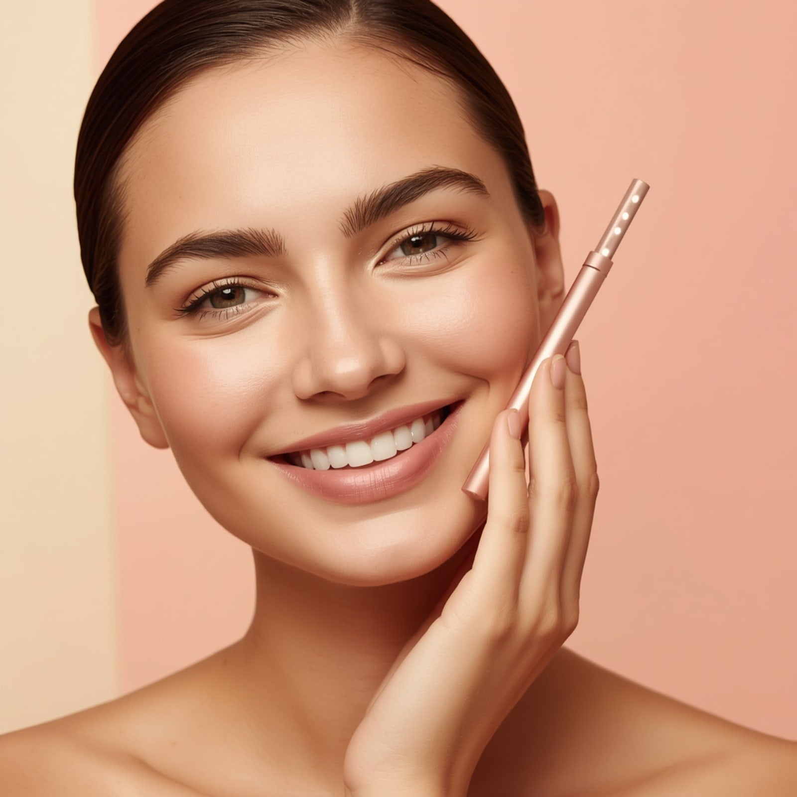 Frau bei ihrem entspannten Beauty-Ritual zuhause